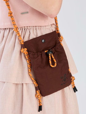To b. by agnès b. 【Outlet】ナイロン ミニショルダーポシェット ブラウン