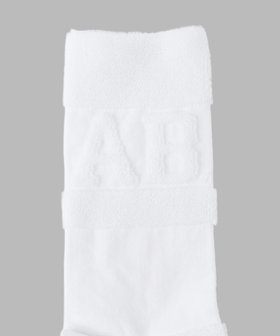 HOMME メンズ メンズ "AB."ロゴ ソックス "Jordan" ホワイト