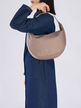 VOYAGE ウィメンズ バッグ＆ウォレット ナイロン 2way ラージ ショルダーバッグ "Tsuki" ZAS07-02 ベージュ