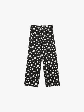 FEMME ウィメンズ ドット コットン パンツ "Coulisse" ブラック