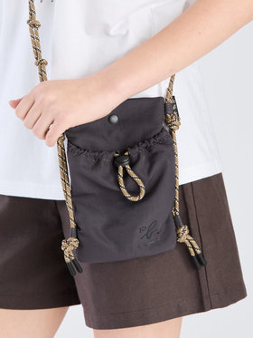 To b. by agnès b. 【Outlet】ナイロン ミニショルダーポシェット グレー