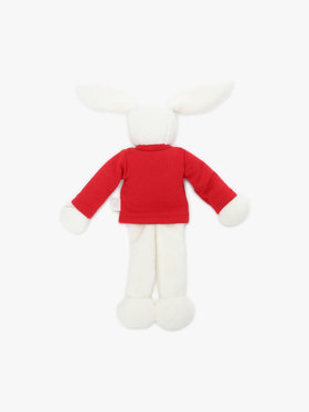 ENFANT ベビー ベビー カーディガンプレッション うさぎ ぬいぐるみ レッド