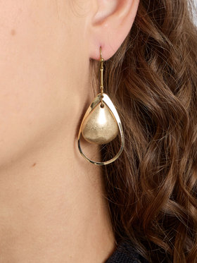 FEMME ウィメンズ ティアドロップ ピアス ”Molly” ゴールド