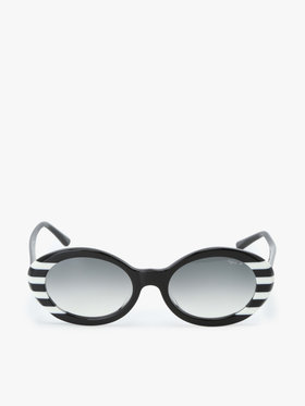 FEMME ウィメンズ ボーダー サングラス "Romy" ブラック