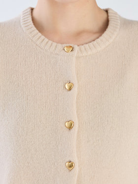 To b. by agnès b. 【Outlet】ウール ボリュームスリーブ ラブリー カーディガン ホワイト系その他