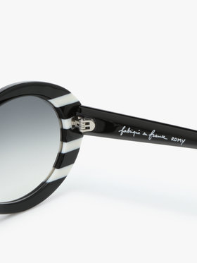 FEMME ウィメンズ ボーダー サングラス "Romy" ブラック