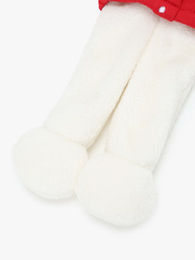 ENFANT ベビー ベビー カーディガンプレッション うさぎ ぬいぐるみ レッド