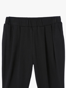 ENFANT ベビー ベビー "b."ロゴ刺繍 コットン パンツ ブラック