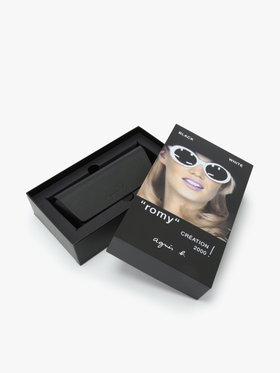 FEMME ウィメンズ ボーダー サングラス "Romy" ブラック