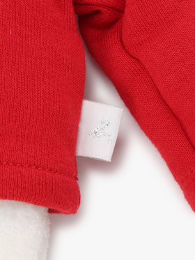 ENFANT ベビー ベビー カーディガンプレッション うさぎ ぬいぐるみ レッド