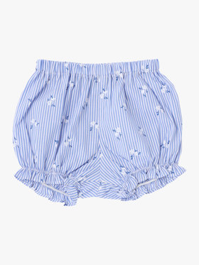 ENFANT ベビー ベビー フラワープリント ストライプ コットン 半袖ワンピース&ブルマ セット ネイビー