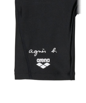 HOMME メンズ agnes b. x arena フィットネススパッツ 水着 ブラック