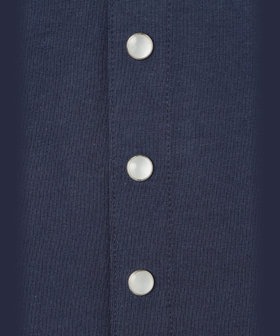 HOMME メンズ メンズ オーガニックコットン 長袖 カーディガンプレッション ブルー系その他