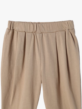 ENFANT ベビー ベビー "b."ロゴ刺繍 コットン パンツ ブラウン