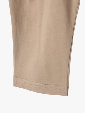 ENFANT ベビー ベビー "b."ロゴ刺繍 コットン パンツ ブラウン