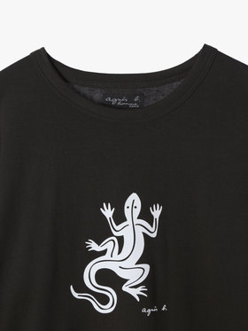 HOMME メンズ メンズ アイコニック プリント 長袖 Tシャツ ”Lezard” ブラウン系その他