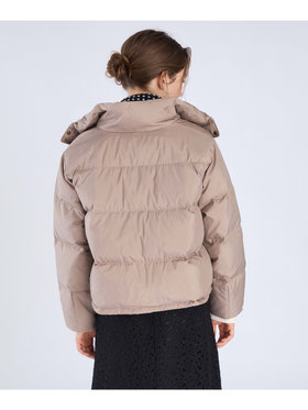 To b. by agnès b. ショート ダウンジャケット ベージュ