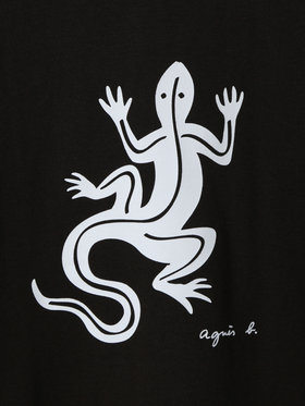 HOMME メンズ メンズ アイコニック プリント 長袖 Tシャツ ”Lezard” ブラウン系その他