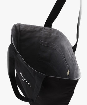 VOYAGE ウィメンズ バッグ＆ウォレット ロゴ コットン リバーシブル トートバッグ "Paulette" YAS18-01 ブラック