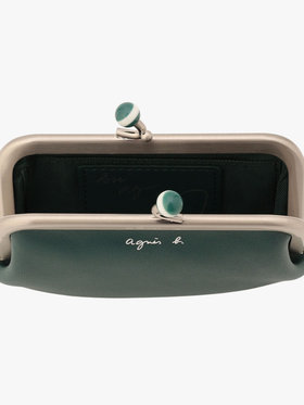 VOYAGE ウィメンズ バッグ＆ウォレット  レザー がま口 コインケース "Irene" PAW07-04 グリーン