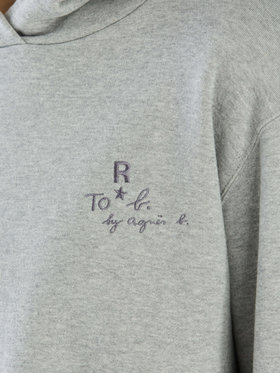 To b. by agnès b. 【Outlet】To b. by agnes b. x RED CARD TOKYO クロップドフーディスウェット グレー