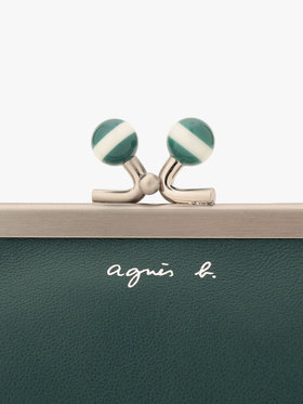 VOYAGE ウィメンズ バッグ＆ウォレット  レザー がま口 コインケース "Irene" PAW07-04 グリーン