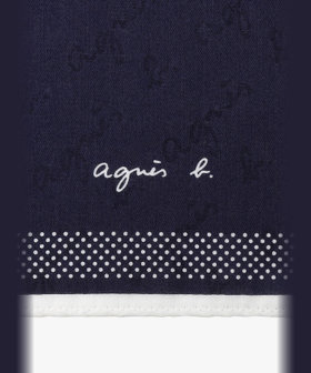 FEMME ウィメンズ ロゴ ジャカード ハンカチ ブルー系その他