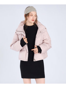 To b. by agnès b. ショート ダウンジャケット ピンク