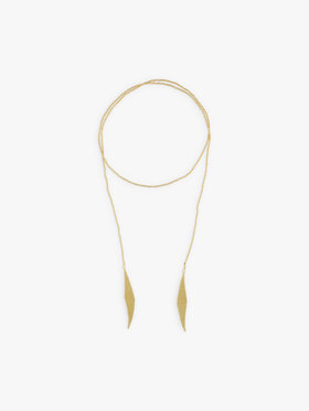 FEMME ウィメンズ ガラスビーズ ネックレス ”Laure” ゴールド