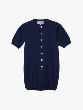 ENFANT ベビー ベビー マルチカラー コットン 長袖 ロンパース ”Hoshi” ネイビー
