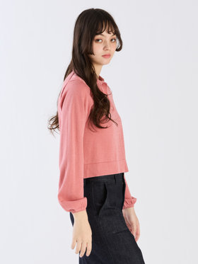 To b. by agnès b. 【Outlet】ラメニットポロ ピンク