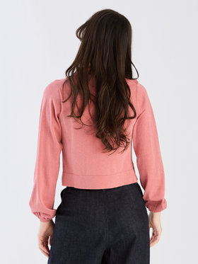 To b. by agnès b. 【Outlet】ラメニットポロ ピンク