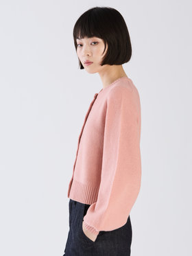 To b. by agnès b. 【Outlet】ウール ボリュームスリーブ ラブリー カーディガン ピンク