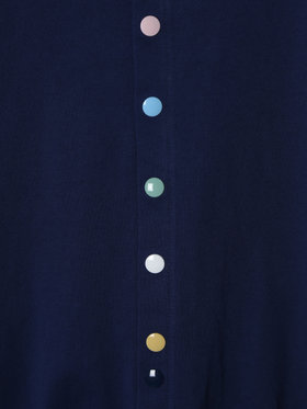 ENFANT ベビー ベビー マルチカラー コットン 長袖 ロンパース ”Hoshi” ネイビー