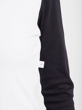 FEMME ウィメンズ 【Outlet】バイカラー コットン 長袖 Tシャツ "Evening" ホワイト