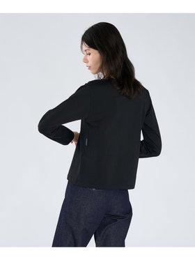 FEMME ウィメンズ フォトプリント コットン 長袖 Tシャツ ”Lil Cool” ブラック