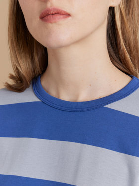 FEMME ウィメンズ 【Outlet】J019 TS ボーダー ロングスリーブTシャツ ブルー×グレー