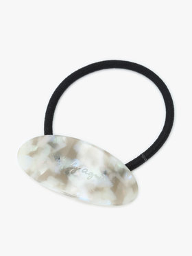 To b. by agnès b. 【Outlet】カラー ロゴ ヘアタイ ホワイト