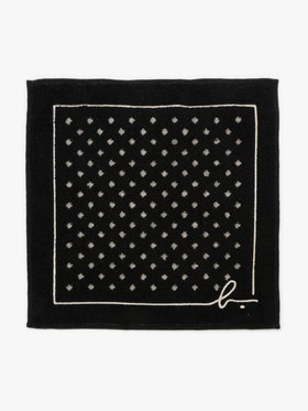 FEMME ウィメンズ KD40 SERVIETTE ドット＋LINE B ハンドタオル ブラック