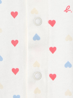 ENFANT ベビー ベビー マルチカラー コットン 長袖 ロンパース ”Hoshi” ホワイト