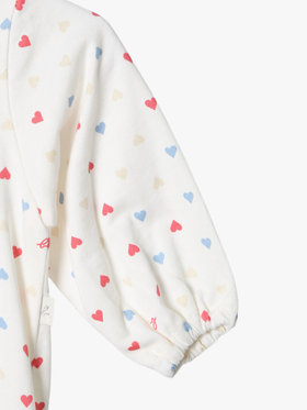 ENFANT ベビー ベビー マルチカラー コットン 長袖 ロンパース ”Hoshi” ホワイト