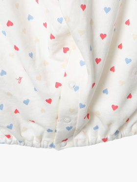 ENFANT ベビー ベビー マルチカラー コットン 長袖 ロンパース ”Hoshi” ホワイト