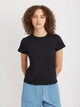 FEMME ウィメンズ コットン 半袖 Tシャツ ”Brando” ブラック