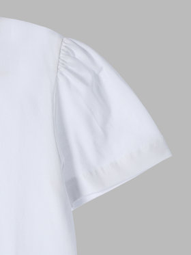 ENFANT ガールズ キッズ プリント 半袖 アーティスト Tシャツ "MAZASI" ホワイト
