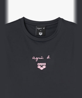 FEMME ウィメンズ agnes b. x arena Tシャツ ブラック