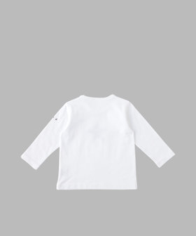 ENFANT ベビー ベビー アイコニック コットン 長袖 Tシャツ "Etoile" ホワイト