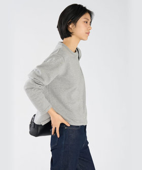 FEMME ウィメンズ WEBスペシャル ロゴ コットン 長袖 カーディガンプレッション グレー