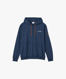 FEMME ウィメンズ TARA オーガニックコットン 長袖 ジップアップフーディ ブルー