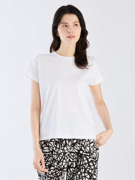FEMME ウィメンズ コットン 半袖 Tシャツ ”Brando” ホワイト