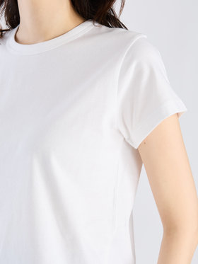FEMME ウィメンズ コットン 半袖 Tシャツ ”Brando” ホワイト